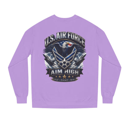 Air Force Crewneck Sweatshirt — "U.S. Air Force Aim High" Military Logo Pullover