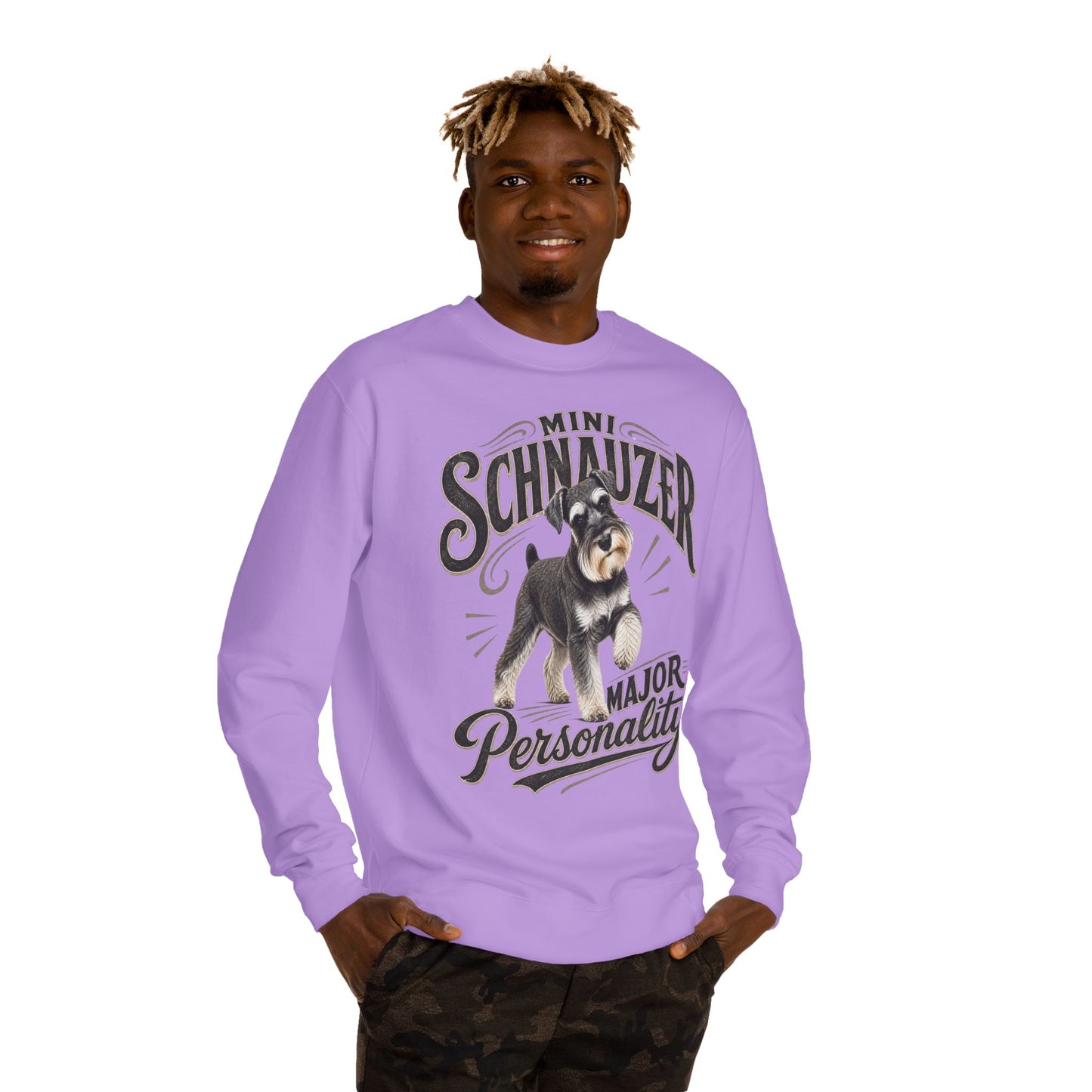 Mini Schnauzer Sweatshirt — "Major Personality" Dog Lover Crewneck
