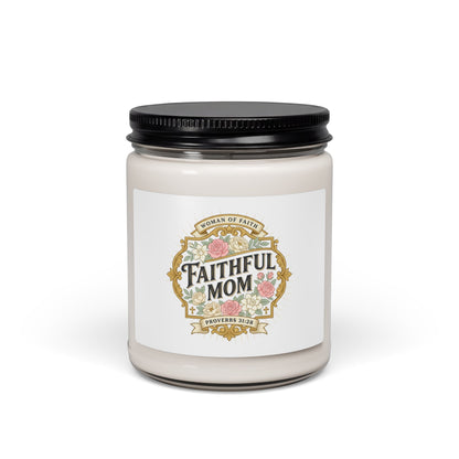 Faithful Mom Candle | Soy Candle, Mom Life Minimalist Streetwear