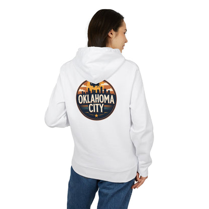 Oklahoma City Skyline Hoodie — Retro Sunset City Crewneck