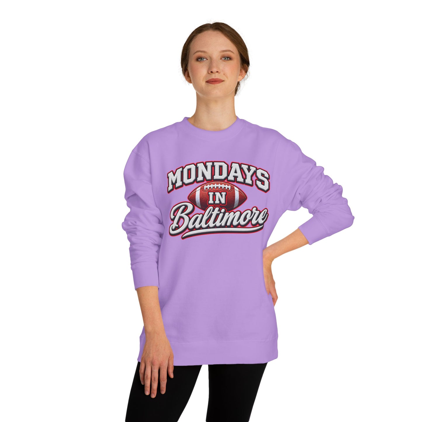 Mondays In Baltimore Football Sweatshirt – Retro Sport Crewneck