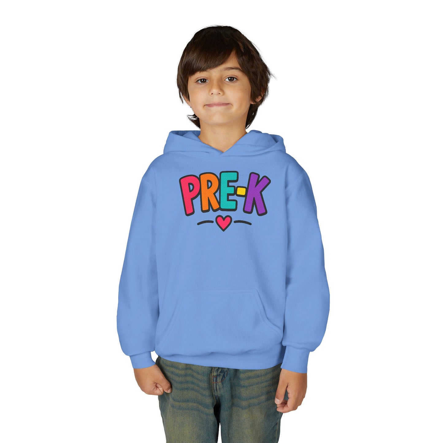Pre-K Kids Hoodie — Colorful Cute Pre-K School Hooded Sweatshirt for Toddlers