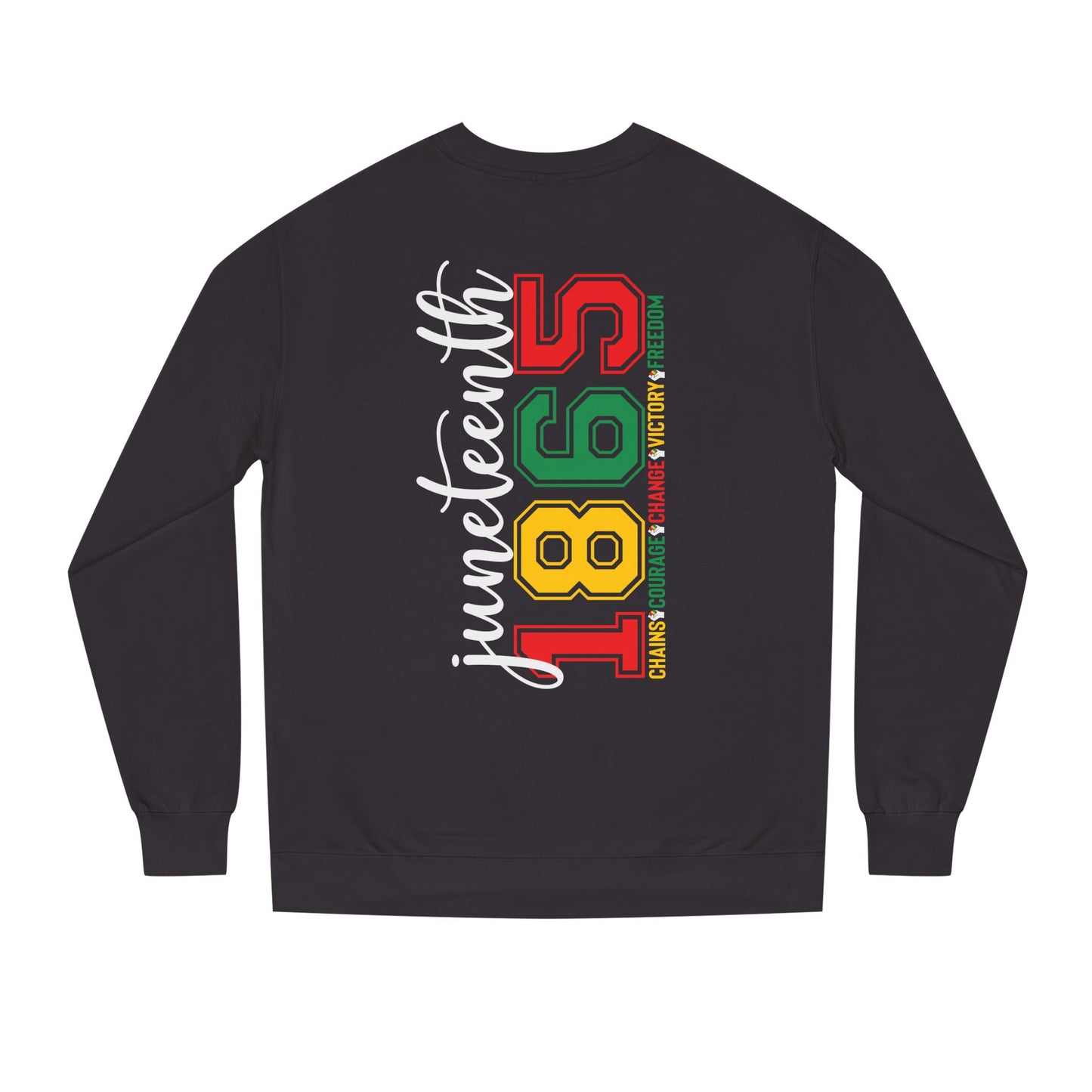 Juneteenth 1865 Crewneck Sweatshirt – Black Liberation Pride Graphic