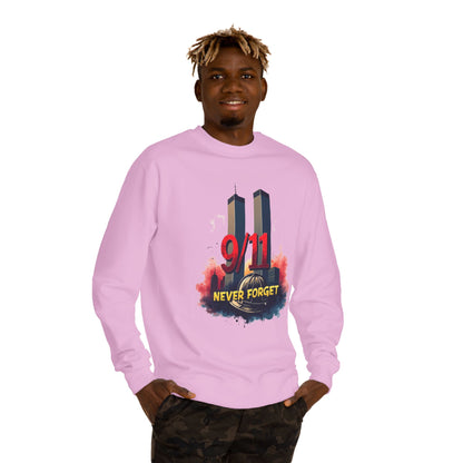 9/11 Never Forget Sweatshirt — Twin Towers Memorial Crewneck
