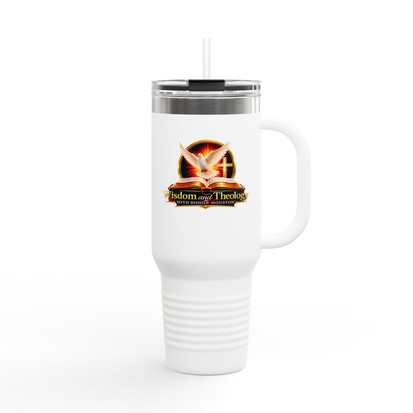 40oz Insulated Travel Mug – Wisdom & Theology Logo Stainless Steel Tumbler