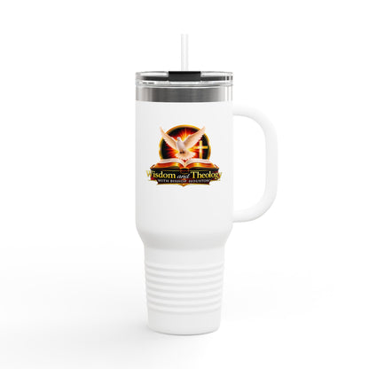 40oz Insulated Travel Mug – Wisdom & Theology Logo Stainless Steel Tumbler
