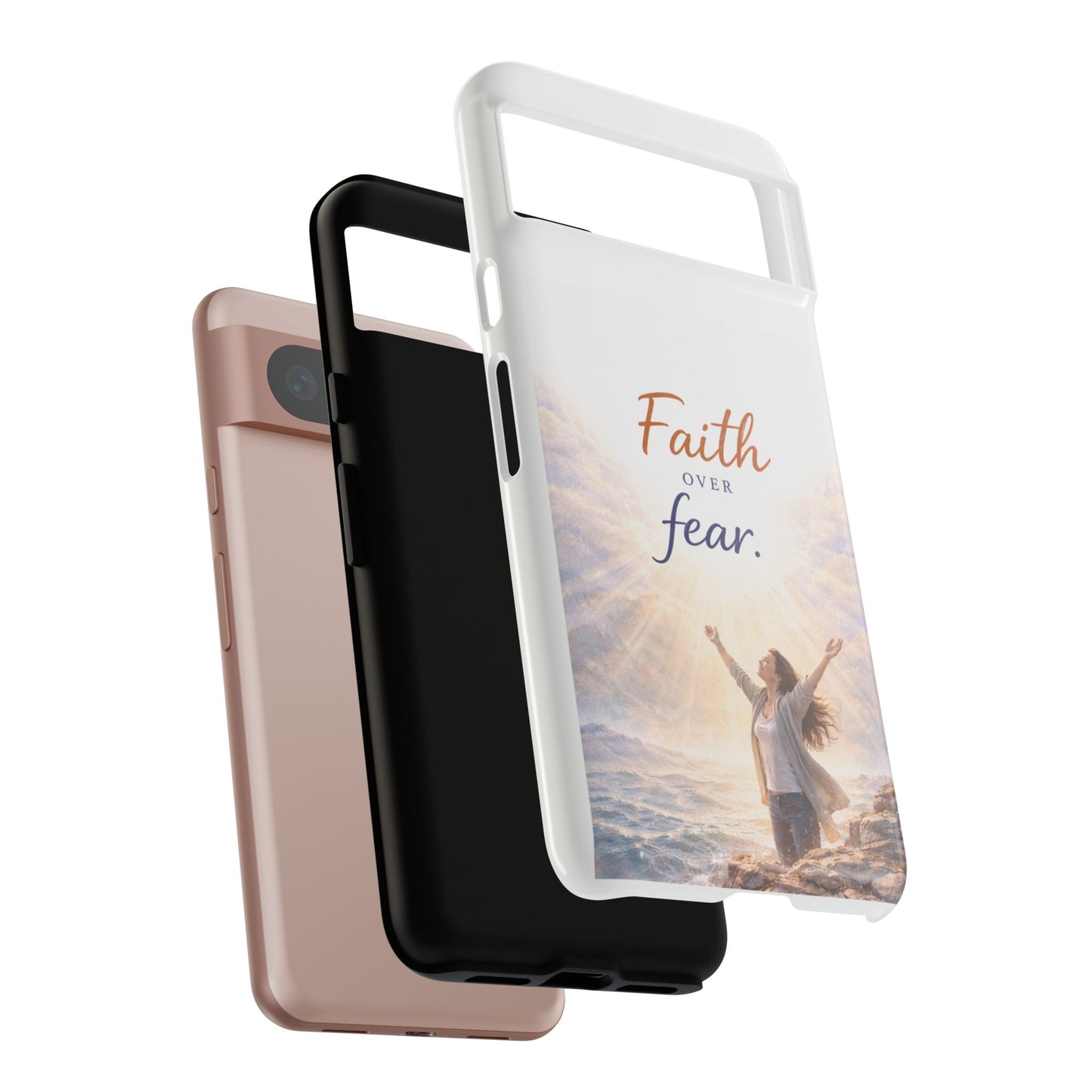 Faith Over Fear Phone Case — Inspirational Christian iPhone Cover