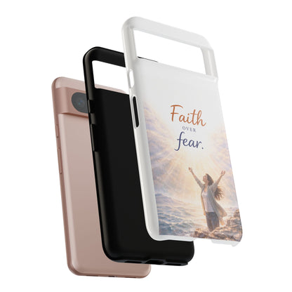 Faith Over Fear Phone Case — Inspirational Christian iPhone Cover