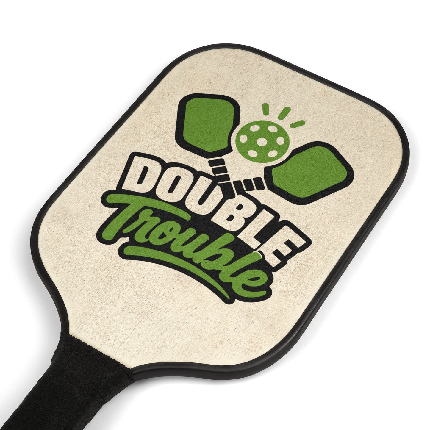 Pickleball Paddle Set — "Double Trouble" Portable Kit with 2 Paddles & Balls