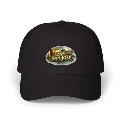 I Love San Jose Dad Cap — Vintage Cityscape Embroidered Baseball Hat