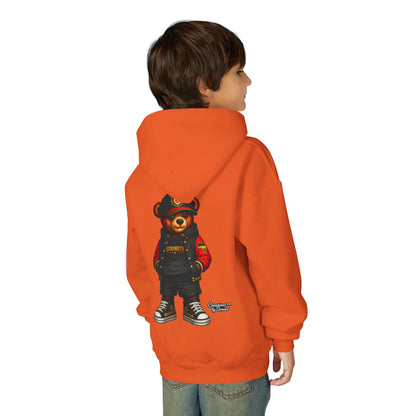 Youth Bear Hoodie – Streetwear Teddy Graphic Pullover for Kids