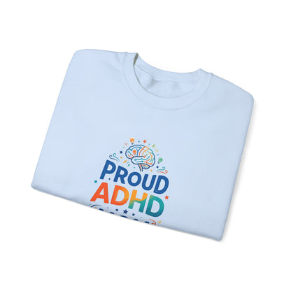 Proud ADHD Mom Crewneck Sweatshirt