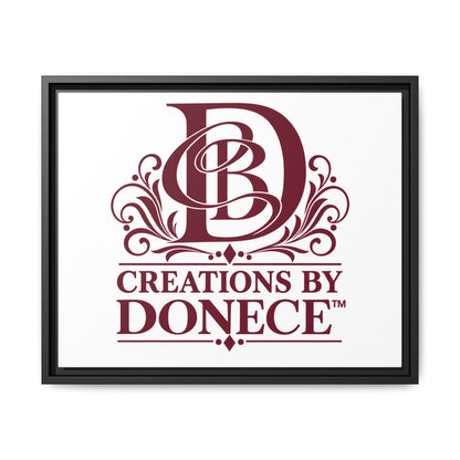 Framed Matte Canvas — Creations By Donece Logo Wall Art