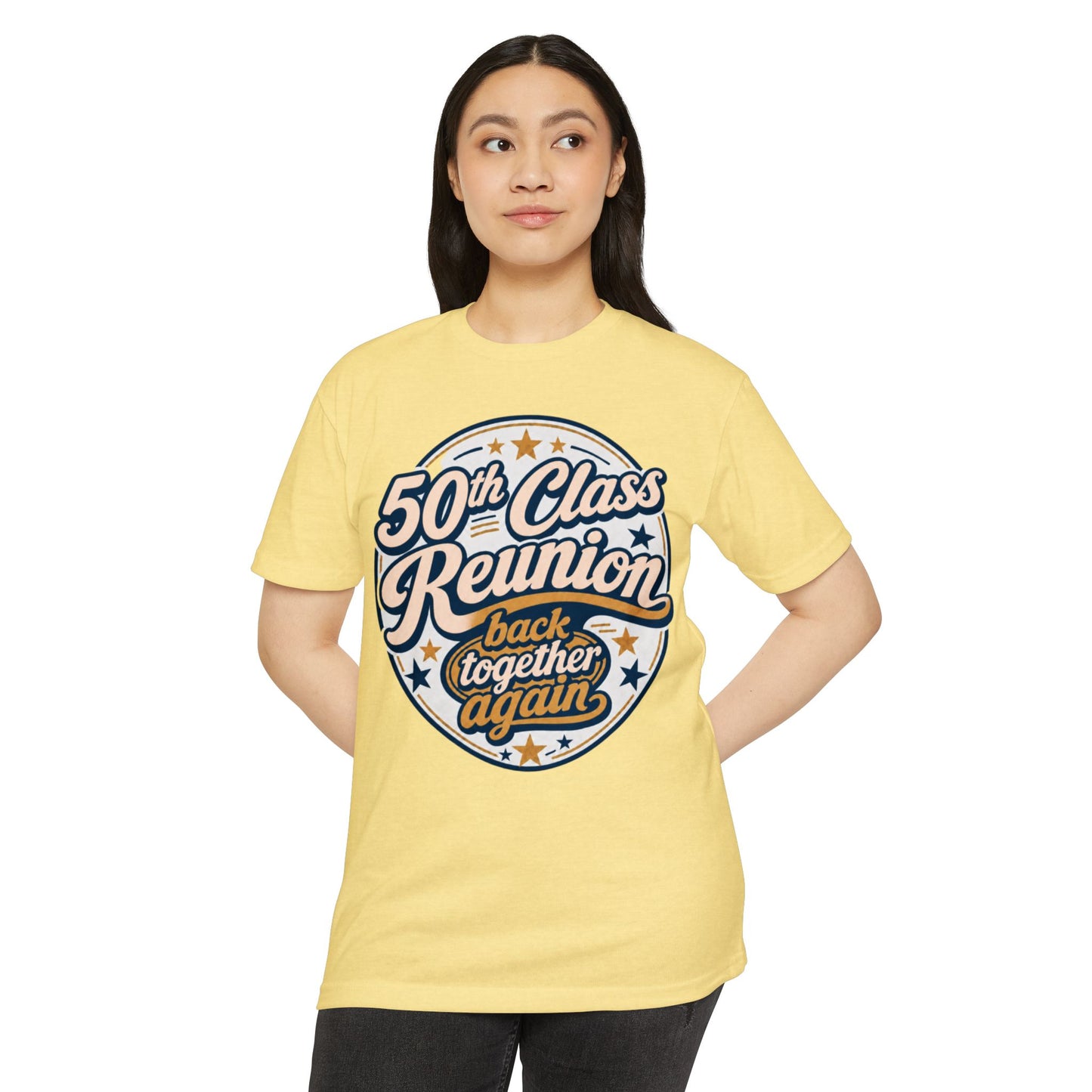 50th Class Reunion T-Shirt — "Back Together Again" Retro Reunion Tee