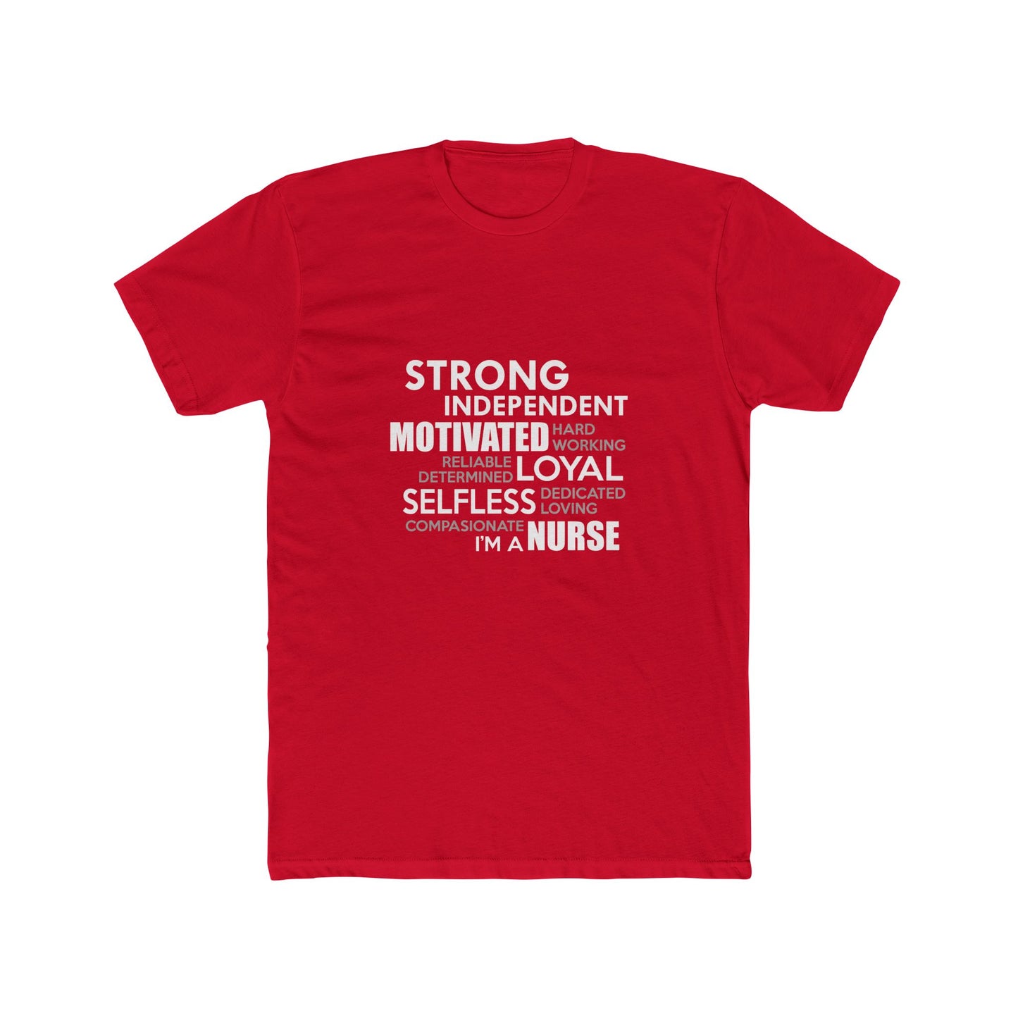 Nurse Word Cloud Tee — "I'm a Nurse" Inspirational Graphic T-Shirt