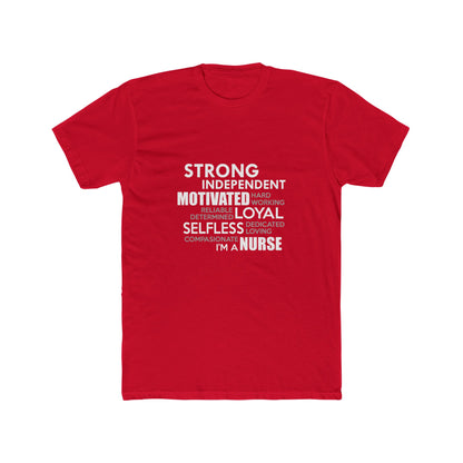 Nurse Word Cloud Tee — "I'm a Nurse" Inspirational Graphic T-Shirt