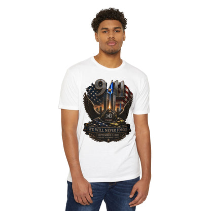 9/11 Memorial T-Shirt — "We Will Never Forget" Tribute Tee