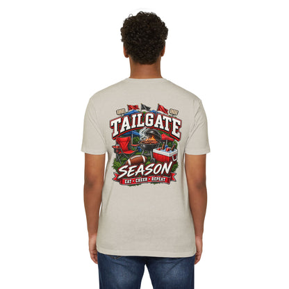 Tailgate Season T-Shirt — "Tailgate Season: Eat • Cheer • Repeat" Game Day Tee