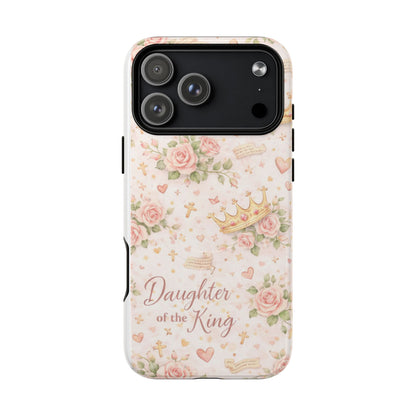 Daughter of the King Floral Phone Case — Tough Magnetic Protective Cover