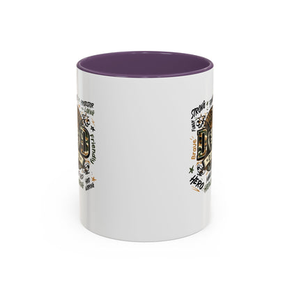 Dad King Lion Coffee Mug — 'Dad: The King' Accent 11/15oz Gift