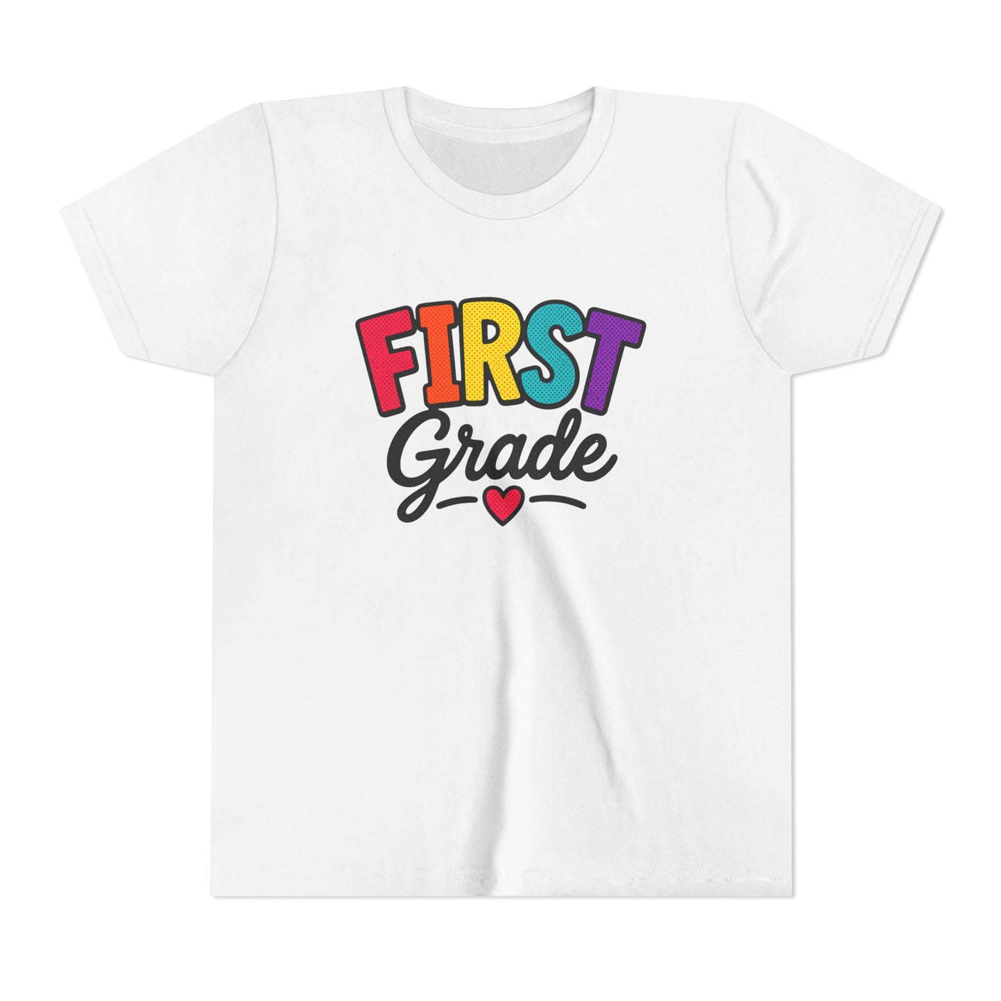 First Grade Youth T‑Shirt — Colorful Back-to-School Tee