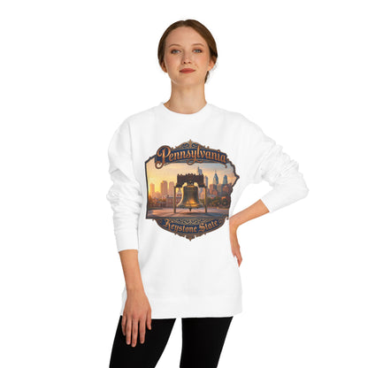 Pennsylvania Keystone State Sweatshirt — Liberty Bell & City Skyline Crewneck