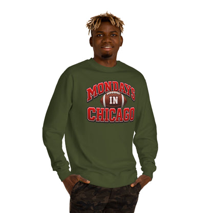Mondays in Chicago Football Crewneck Sweatshirt