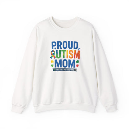 Proud Autism Mom Crewneck Sweatshirt