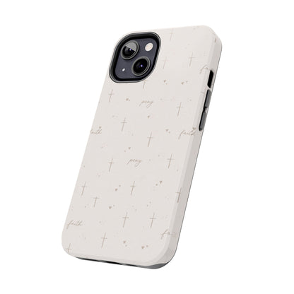 Pray with Faith Phone Case | Christian floral iPhone Case