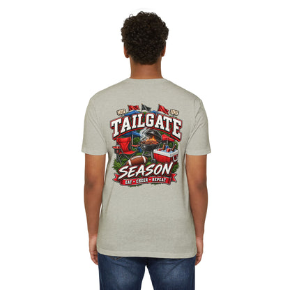 Tailgate Season T-Shirt — "Tailgate Season: Eat • Cheer • Repeat" Game Day Tee