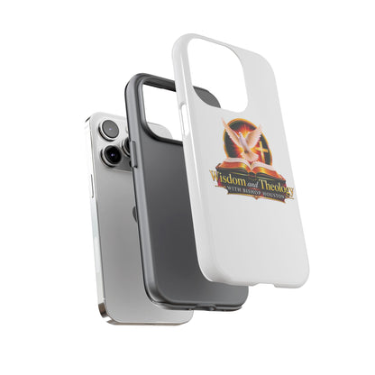 Wisdom and Theology Phone Case — Christian Dove & Cross Protective Tough Case