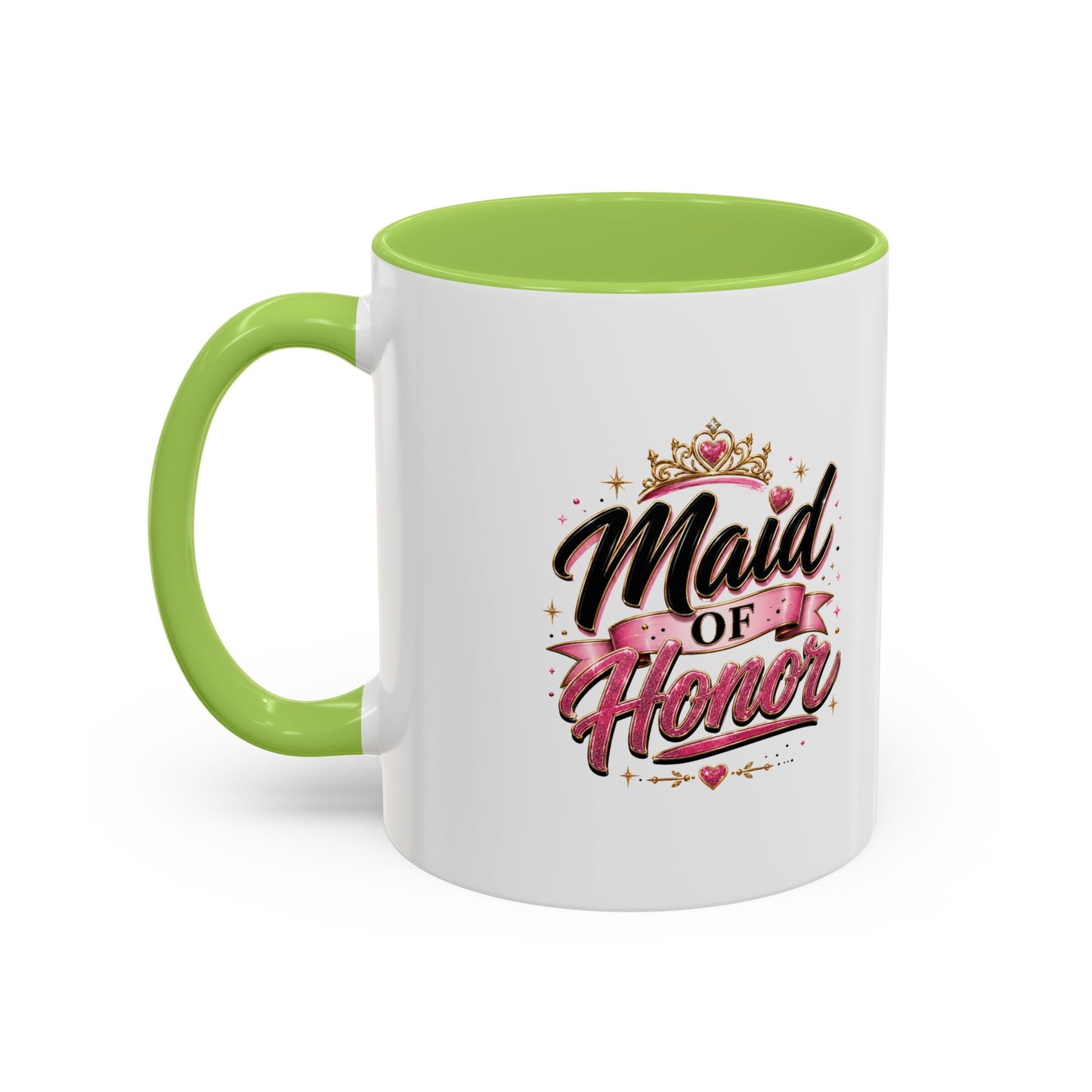 Maid of Honor Accent Coffee Mug — Bridal Party Gift (11/15oz)