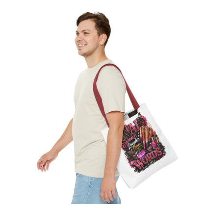 Nails Speak Louder Than Words Tote Bag – Glam Nail Technician Gift