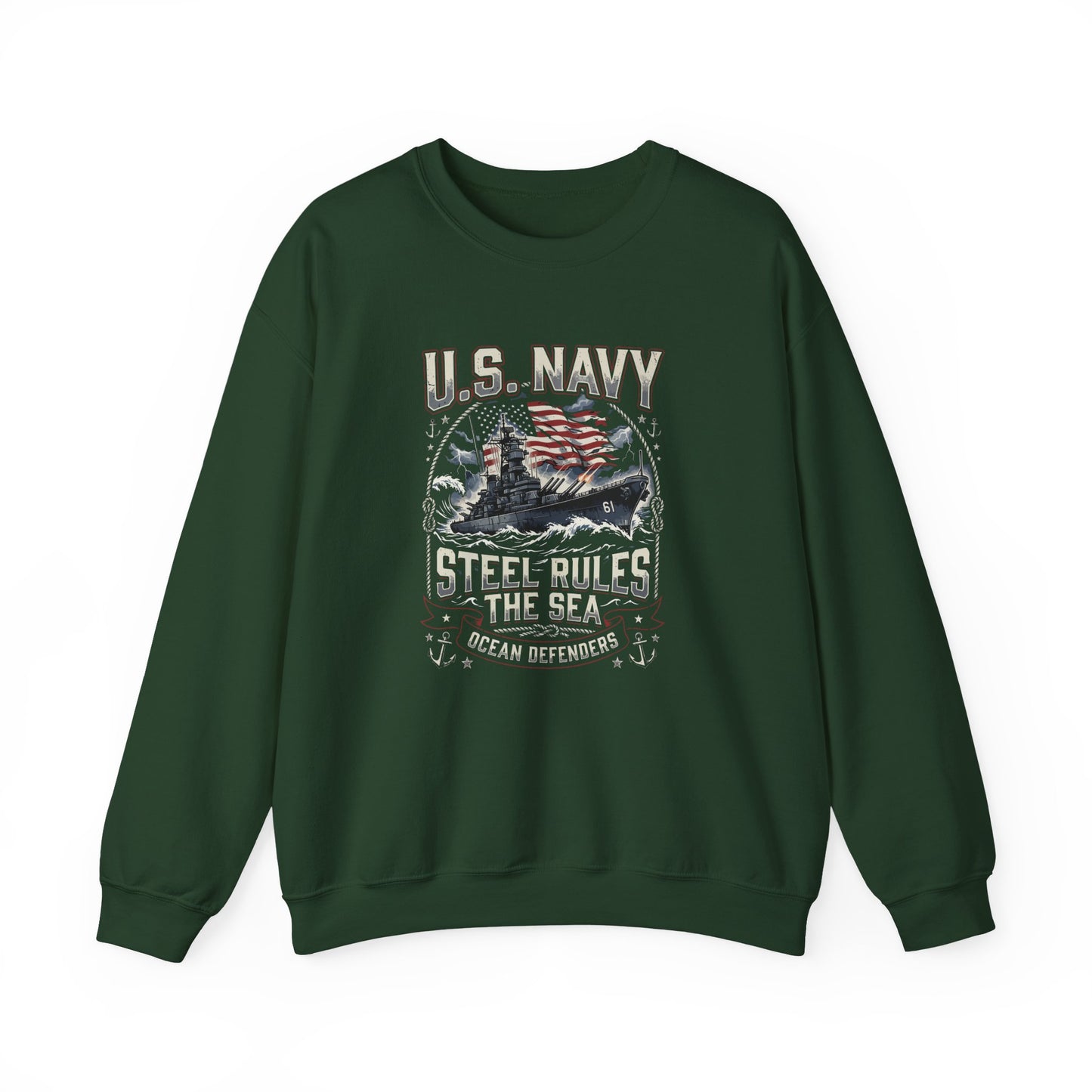 U.S. Navy Steel Rules the Sea Sweatshirt