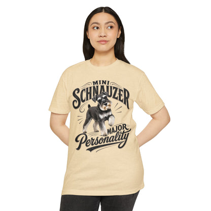 Mini Schnauzer T-Shirt — "Major Personality" Dog Lover Tee