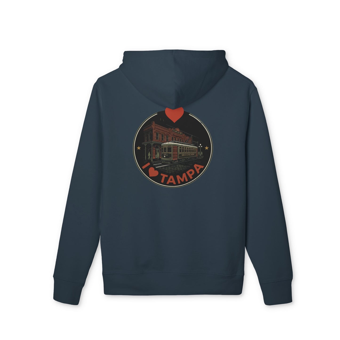 I Heart Tampa Hoodie — Vintage Streetcar Tampa Pullover