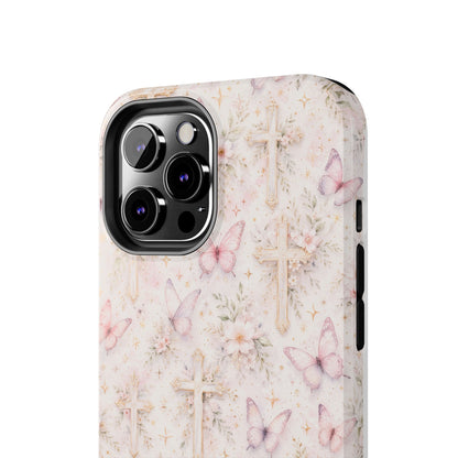 Blessed Wings Phone Case | Christian Floral iPhone Case