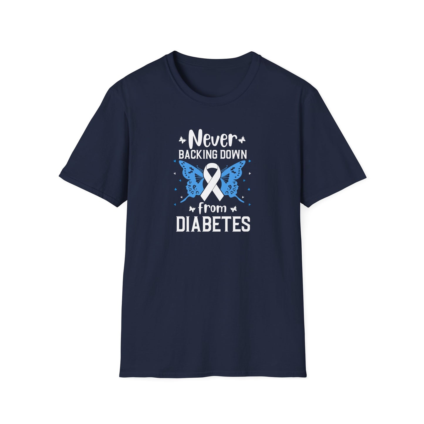 "Never Backing Down from Diabetes"  T-Shirt