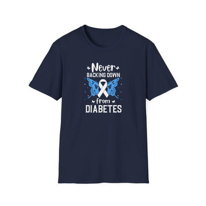 "Never Backing Down from Diabetes"  T-Shirt