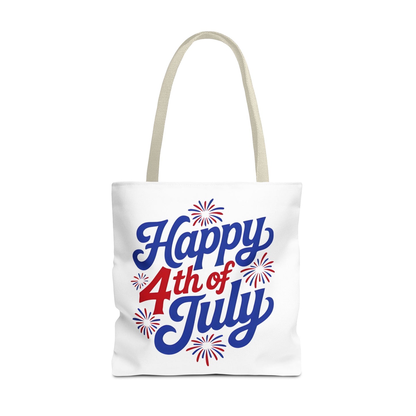 Happy 4th of July Tote Bag — Patriotic Fireworks Market Tote