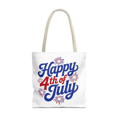 Happy 4th of July Tote Bag — Patriotic Fireworks Market Tote
