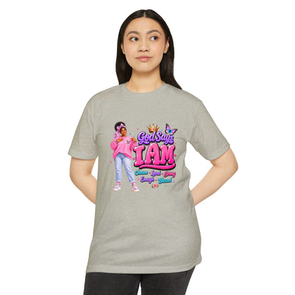 God Says I Am Tee — Inspirational Christian Graphic T-Shirt