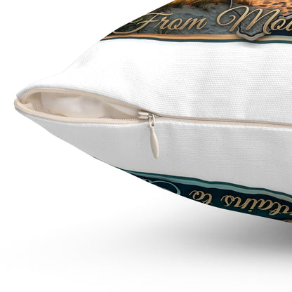North Carolina Lighthouse Coastal Pillow — From Mountains to Coast Decorative Throw Pillow
