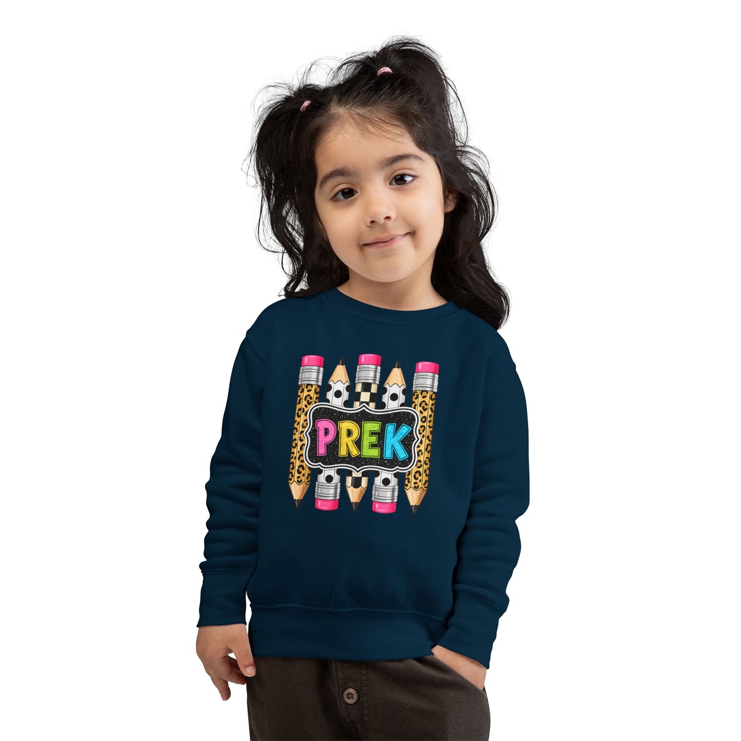PreK Toddler Sweatshirt – Cute Leopard Pencil Preschool Top