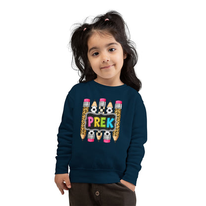 PreK Toddler Sweatshirt – Cute Leopard Pencil Preschool Top