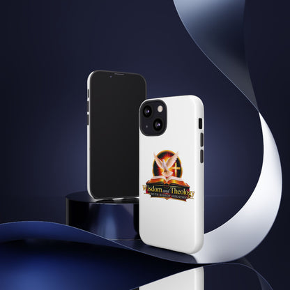 Wisdom and Theology Phone Case — Christian Dove & Cross Protective Tough Case