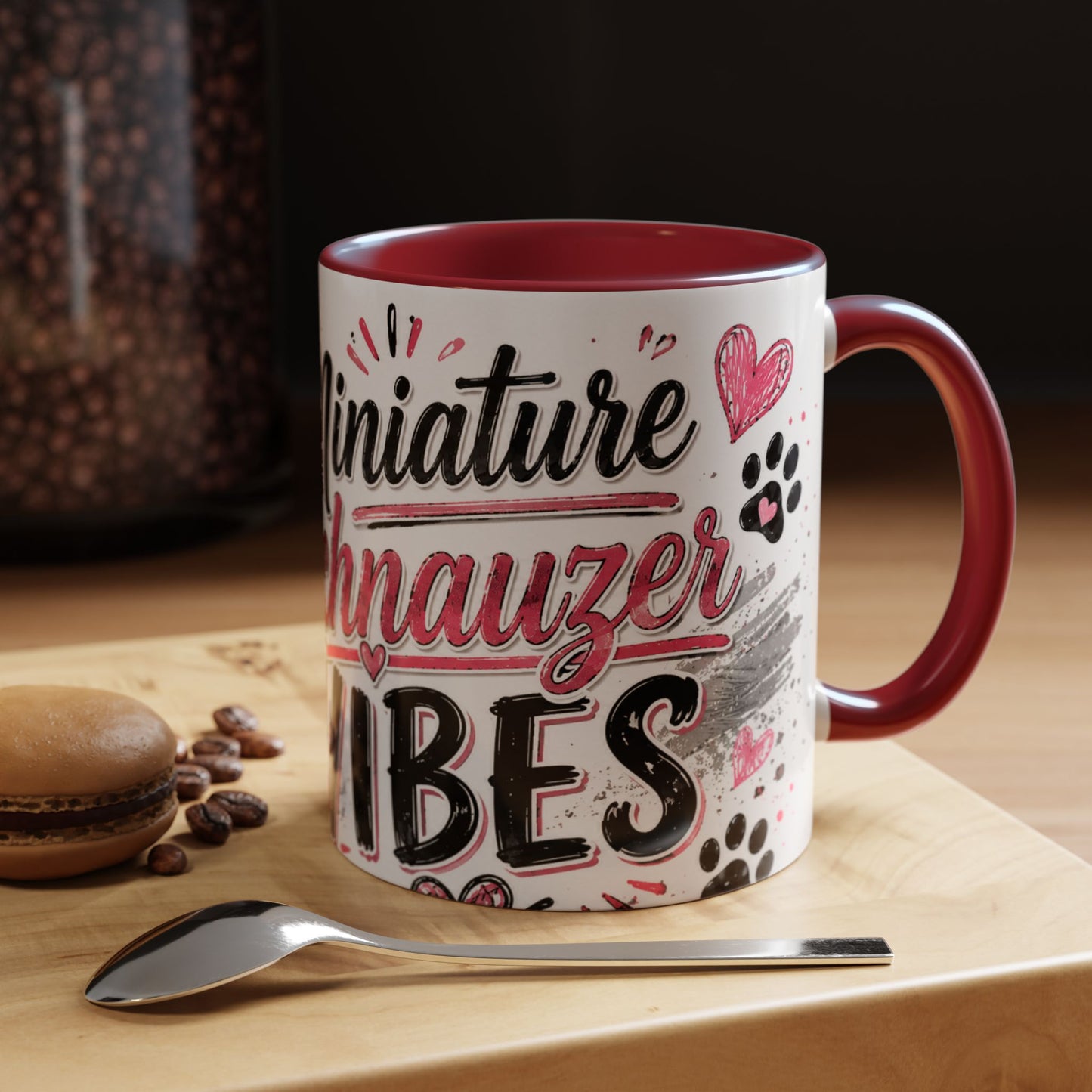 Miniature Schnauzer Vibes Accent Coffee Mug – 11/15oz