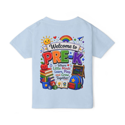 Welcome to Pre-K Toddler T-Shirt — Colorful Back-to-School Preschool Shirt