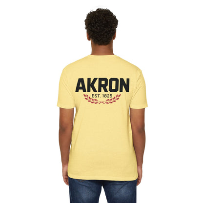 Akron EST. 1825 Retro City T-Shirt — Vintage Collegiate Tee