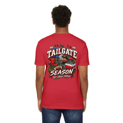 Tailgate Season T-Shirt — "Tailgate Season: Eat • Cheer • Repeat" Game Day Tee